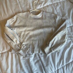 Cream (faded purple) Long Sleeve Sweatshirt, girl and kids active wear